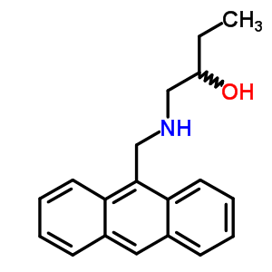 1-(Anthracen-9-ylmethylamino)butan-2-ol Structure,7467-68-7Structure