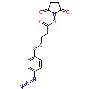 Propanoic acid,3-[(4-azidophenyl)dithio]-, 2,5-dioxo-1-pyrrolidinyl ester Structure,74676-98-5Structure