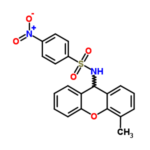 N-(4-methyl-9h-xanthen-9-yl)-4-nitro-benzenesulfonamide Structure,7473-52-1Structure