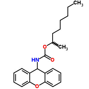 Octan-2-yl n-(9h-xanthen-9-yl)carbamate Structure,7473-60-1Structure