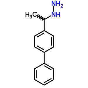 1-(4-Phenylphenyl)ethylhydrazine Structure,75333-08-3Structure