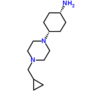 Cyclohexanamine, 4-[4-(cyclopropylmethyl)-1-piperazinyl]-, cis- Structure,755039-90-8Structure