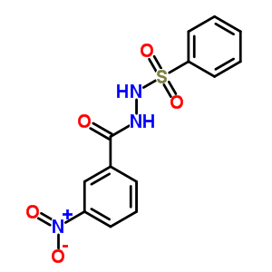 N-(benzenesulfonyl)-3-nitro-benzohydrazide Structure,7596-78-3Structure