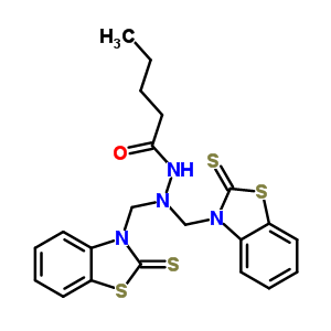 Pentanoic acid, 2, 2-bis[(2-thioxo-3(2h)-benzothiazolyl)methyl]hydrazide Structure,76151-51-4Structure