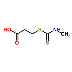 Propanoic acid,3-[[(methylamino)thioxomethyl]thio]- Structure,7629-49-4Structure