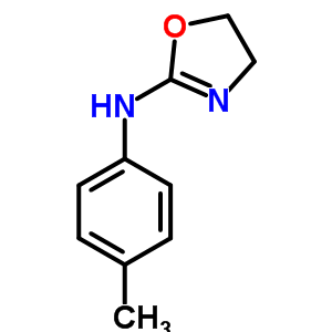 2-Oxazolamine,4,5-dihydro-n-(4-methylphenyl)- Structure,7632-95-3Structure