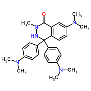 1(2H)-phthalazinone,7-(dimethylamino)-4,4-bis[4-(dimethylamino)phenyl]-3,4-dihydro-2-methyl- Structure,76347-53-0Structure