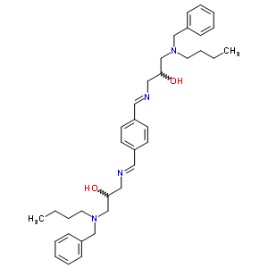 1-(Benzyl-butyl-amino)-3-[[4-[[3-(benzyl-butyl-amino)-2-hydroxy-propyl]iminomethyl]phenyl]methylideneamino]propan-2-ol Structure,76450-95-8Structure