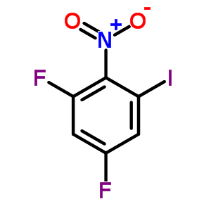 1,5-Difluoro-3-iodo-2-nitro-benzene Structure,771-05-1Structure