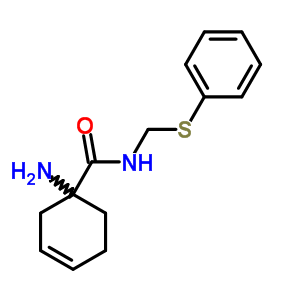 1-Amino-n-(phenylsulfanylmethyl)cyclohex-3-ene-1-carboxamide Structure,77422-82-3Structure