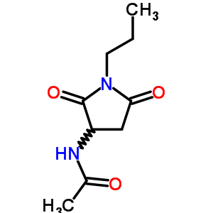 N-(2,5-dioxo-1-propyl-pyrrolidin-3-yl)acetamide Structure,77693-09-5Structure