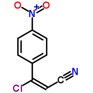 (2E)-3-chloro-3-(4-nitrophenyl)prop-2-enenitrile Structure,78583-88-7Structure