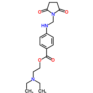 2-Diethylaminoethyl 4-[(2,5-dioxopyrrolidin-1-yl)methylamino]benzoate Structure,78800-27-8Structure