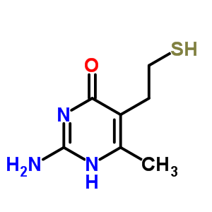 2-Amino-6-methyl-5-(2-sulfanylethyl)-1h-pyrimidin-4-one Structure,78831-63-7Structure