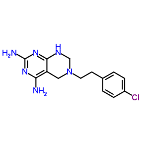 Pyrimido[4,5-d]pyrimidine-2,4-diamine,6-[2-(4-chlorophenyl)ethyl]-5,6,7,8-tetrahydro- Structure,79988-65-1Structure