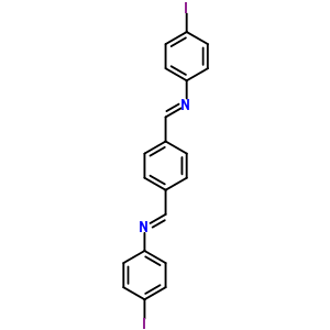 N-(4-iodophenyl)-1-[4-[(4-iodophenyl)iminomethyl]phenyl]methanimine Structure,81431-01-8Structure