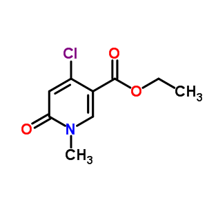 Ethyl 4-chloro-1-methyl-6-oxo-1,6-dihydropyridine-3-carboxylate Structure,82179-58-6Structure