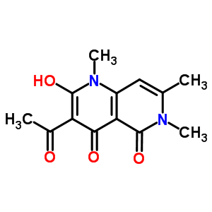 1,6-Naphthyridine-2,5(1h,6h)-dione, 3-acetyl-4-hydroxy-1,6,7-trimethyl- Structure,82623-31-2Structure