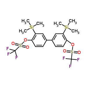 3,3’-Bis(trimethylsilyl)biphenyl-4,4’-diyl bis(trifluoromethanesulfonate) Structure,828282-80-0Structure