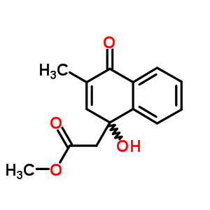 Methyl 2-(1-hydroxy-3-methyl-4-oxo-naphthalen-1-yl)acetate Structure,83553-01-9Structure