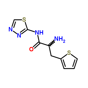 2-Amino-n-(1,3,4-thiadiazol-2-yl)-3-thiophen-2-yl-propanamide Structure,85369-16-0Structure