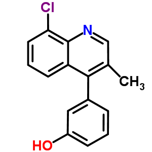 3-(8-Chloro-3-methyl-4-quinolinyl)phenol Structure,854774-17-7Structure