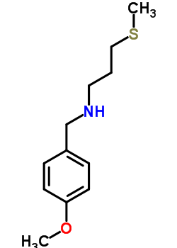 N-[(4-methoxyphenyl)methyl]-3-methylsulfanyl-propan-1-amine Structure,85485-77-4Structure