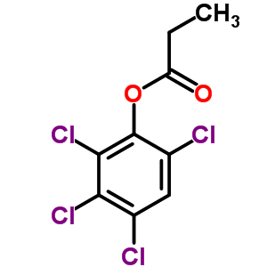 Phenol,2,3,4,6-tetrachloro-, 1-propanoate Structure,86030-87-7Structure