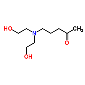 2-Pentanone,5-[bis(2-hydroxyethyl)amino]- Structure,86271-48-9Structure