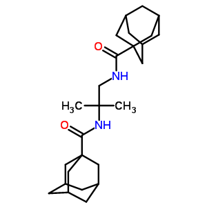 N-[1-(adamantane-1-carbonylamino)-2-methyl-propan-2-yl]adamantane-1-carboxamide Structure,86583-05-3Structure