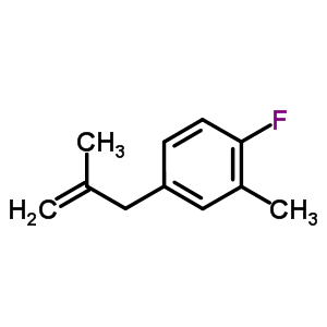 1-Fluoro-2-methyl-4-(2-methyl-2-propen-1-yl)benzene Structure,869493-79-8Structure