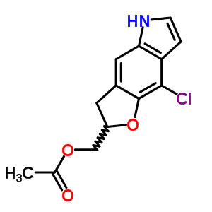 2H-furo[2,3-f]indole-2-methanol, 8-chloro-3,5-dihydro-, acetate (ester) Structure,88062-21-9Structure