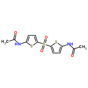 N-[5-(5-acetamidothiophen-2-yl)sulfonylthiophen-2-yl]acetamide Structure,88202-75-9Structure