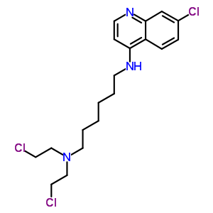 N,n-bis(2-chloroethyl)-n-(7-chloroquinolin-4-yl)hexane-1,6-diamine Structure,88618-72-8Structure