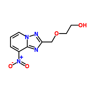 2-[(5-Nitro-1,7,9-triazabicyclo[4.3.0]nona-2,4,6,8-tetraen-8-yl)methoxy]ethanol Structure,88713-43-3Structure