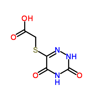 2-[(3,5-Dioxo-2h-1,2,4-triazin-6-yl)sulfanyl]acetic acid Structure,88891-73-0Structure