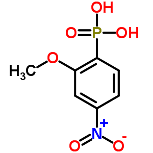 (2-Methoxy-4-nitro-phenyl)phosphonic acid Structure,89693-67-4Structure