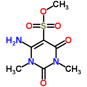 Methyl 6-amino-1,3-dimethyl-2,4-dioxo-1,2,3,4-tetrahydro-5-pyrimidinesulfonate Structure,90008-93-8Structure