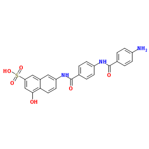 2-Naphthalenesulfonic acid, 7-[p-(p-aminobenzamido)benzamido]-4-hydroxy- Structure,91-45-2Structure