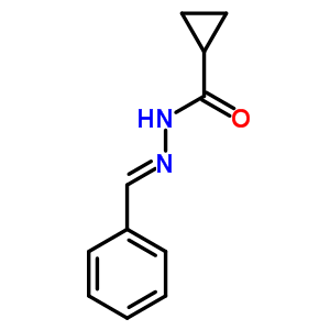 N-(benzylideneamino)cyclopropanecarboxamide Structure,91350-09-3Structure