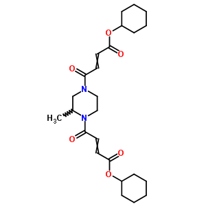 2-Butenoic acid,4,4-(2-methyl-1,4-piperazinediyl)bis[4-oxo-, dicyclohexyl ester (9ci) Structure,91480-83-0Structure