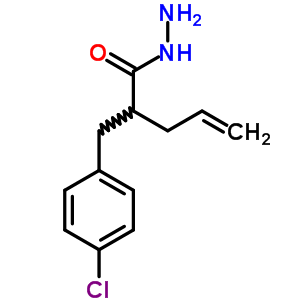 2-[(4-Chlorophenyl)methyl]pent-4-enehydrazide Structure,91766-95-9Structure