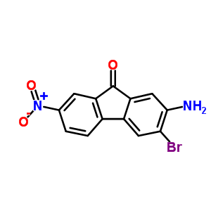 2-Amino-3-bromo-7-nitro-fluoren-9-one Structure,91821-77-1Structure