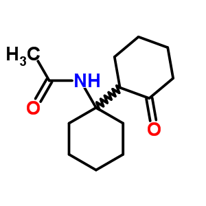 N-[1-(2-oxocyclohexyl)cyclohexyl]acetamide Structure,91875-73-9Structure