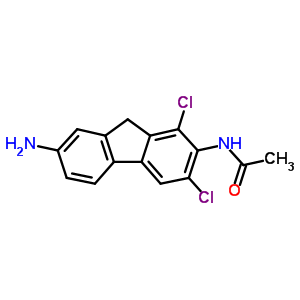 N-(7-amino-1,3-dichloro-9h-fluoren-2-yl)acetamide Structure,92436-18-5Structure