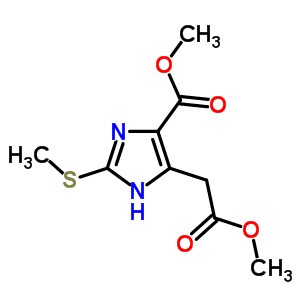 Methyl 5-(methoxycarbonylmethyl)-2-methylsulfanyl-1h-imidazole-4-carboxylate Structure,92503-06-5Structure