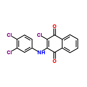 2-Chloro-3-[(3,4-dichlorophenyl)amino]naphthalene-1,4-dione Structure,92967-52-7Structure