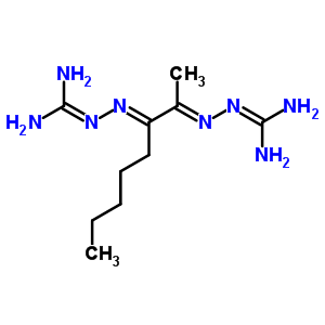 2-[[(2Z)-2-(diaminomethylidenehydrazinylidene)octan-3-ylidene]amino]guanidine Structure,94267-87-5Structure