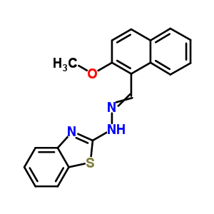 N-[(2-methoxynaphthalen-1-yl)methylideneamino]benzothiazol-2-amine Structure,94301-59-4Structure