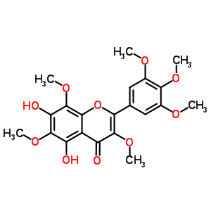 5,7-Dihydroxy 3,3’,4’,5’,6,8-hexamethoxyflavone Structure,96887-18-2Structure